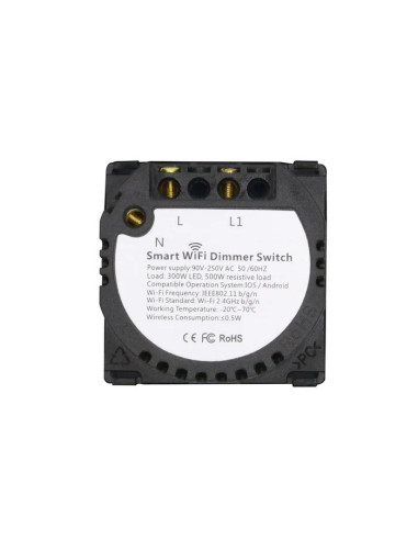 Modul întrerupător smart Zigbee touch dimmer (variator) 230V, TUYA, cu nul, Moono