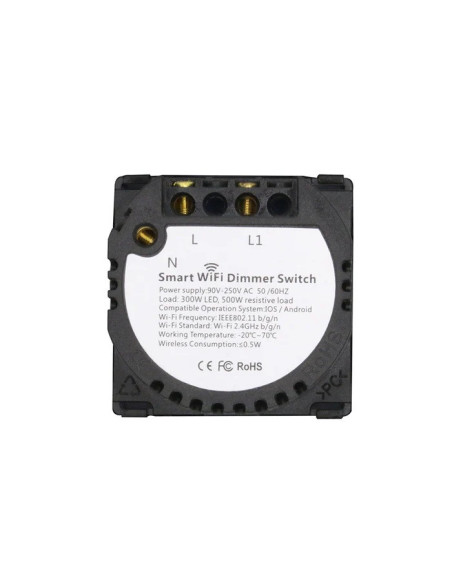Modul întrerupător smart Zigbee touch dimmer (variator) 230V, TUYA, cu nul, Moono
