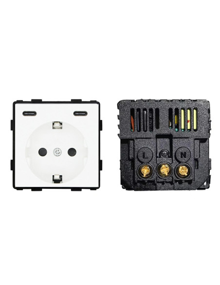 Modul priză Schuko cu 2x USB-C, Moono