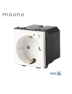 Modul priză smart Schuko WiFi cu monitorizare consum TUYA, Moono
