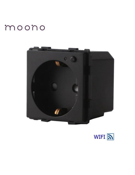 Modul priză smart Schuko WiFi cu monitorizare consum TUYA, Moono