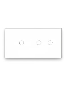 Panou din sticlă pentru întrerupător touch simplu + dublu, Moono
