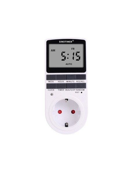 Priza digitala programabila, Sinotimer, 230V, 16A, 3680W, interval 1 minut/7zile, TM515