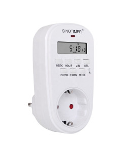 Priza digitala programabila, Sinotimer, 230V , 16A, 3000W, interval 1 minut/7zile, TM518
