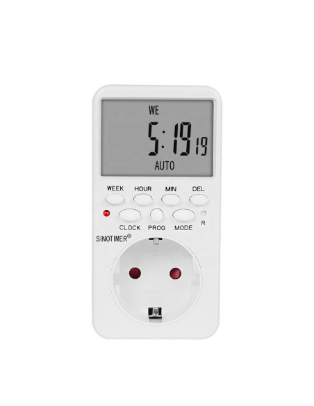Priza digitala programabila, Sinotimer, 230V , 16A, 3000W, interval 1 minut/7zile, TM519