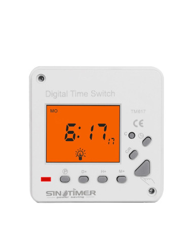 Releu digital cu temporizator, Sinotimer, temporizator, programabila, 230V, 16A, 3500W, TM617