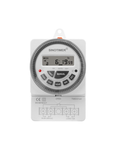 Releu digital cu temporizator, Sinotimer, 250Vac/10Amp, 50/60Hz, TM6331SH2-30D