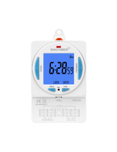 Releu digital cu temporizator, Sinotimer, 200-250VAC, 50/60Hz, 7 zile, ecran LCD, TM6338H-30D