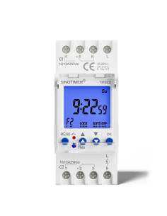 Releu digital cu temporizator, Sinotimer, temporizator, intrerupator, programabila, 250V, 16A, TM922