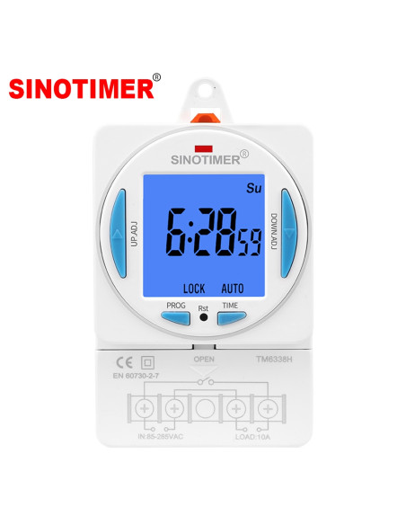 Releu digital cu temporizator, Sinotimer, 250Vac/10Amp, 50/60Hz, TM6338H2-30D
