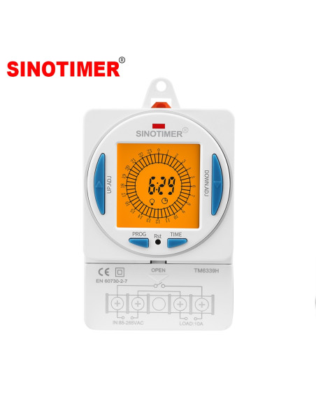 Releu digital cu temporizator, Sinotimer, 250Vac/10Amp, 50/60Hz, TM6339H2-30D
