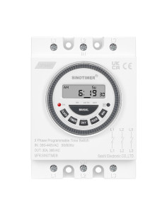 Siguranta automata temporizata 380V 30A, Sinotimer, intrerupator, programabila, TM619-380V-30A