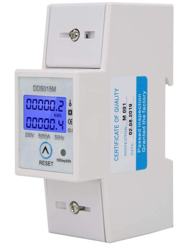 Contor monofazat de energie electrica, Sina, Sinotimer,  KWH, DDS015M, 230V, ecran digital LED