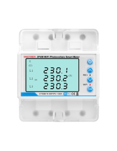 Contor de energie Sinotimer, bidirectional Tuya WiFi 3P4W, trifazic, pentru panouri fotovoltaice, DTS6619-WIFIPV