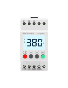 Voltmetru TRIFAZIC Sinotimer,  monitor tensiune  300-490V/AC,  STVP-931
