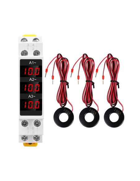 Ampermetru Sinotimer, trifazic, masoara curentul 3P,  SDM010A