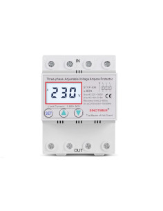 Releu trifazic SINOTIMER, siguranta digitala  de protectie tensiune, 380V, 1- 80A,  recuperare automata, STVP-936-80A