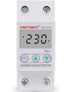 Releu siguranta digitala  de protectie tensiune, Sinotimer, 40A, SVP-915, ecran  LED, recuperare automata, SVP-915-40A