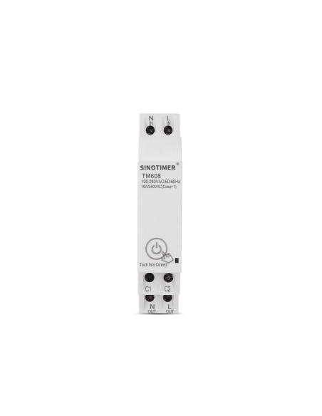 Comutator WIFI temporizat , Sinotimer, digital monofazat de la distanta SINOTIMER TM608 AC 110V 220V 16A 18mm