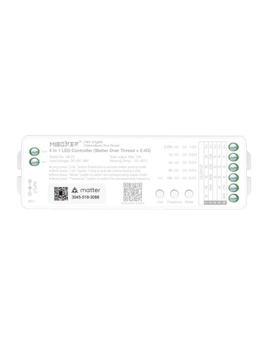 MiBoxer MLZ5 Controller LED 5in1 (Matter Over Thread+2.4GHz)