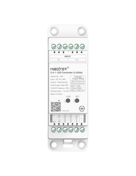 MiBoxer TR5 Controller LED 5in1 Sina DIN 2.4Ghz