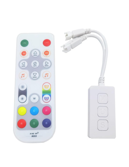 Controller cu telecomanda muzical banda LED Digitala SP548E, 2 iesiri, WI-FI