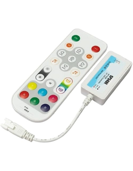 Controller cu telecomanda muzical banda LED Digitala SP548E, 1 iesire, WI-FI