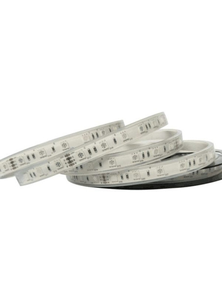 Banda LED Submersibila RGB 5050 smd 60led/m 14.4W/m silicon ip68,24V,10metri