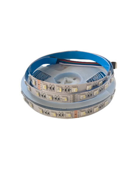 Banda led RGBWW 4in1 (RGB+Alb Cald) 5050 60led/m ip20, 24v, 10 metri