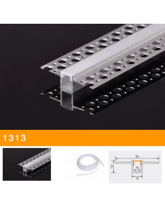 Profil Aluminiu Rigips 13x53mm, interior 10mm PU1313