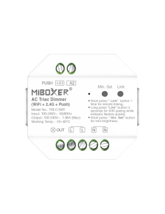 MiBoxer TRI-C1WR AC Triac Dimmer (WiFi+2.4G+Push)