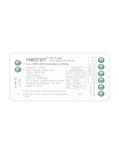 MiBoxer SPIR5 Controller LED Digital 5in1 (2.4GHz)