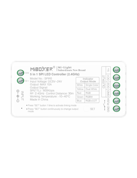 MiBoxer SPIR5 Controller LED Digital 5in1 (2.4GHz)