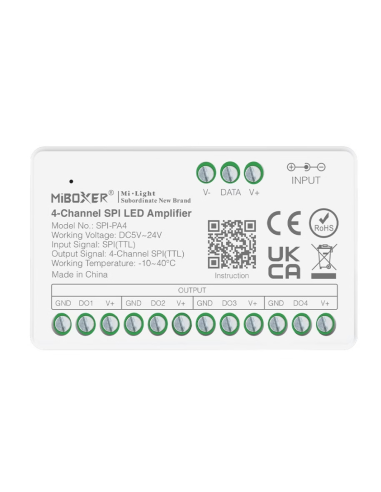 MiBoxer SPI-PA4 Amplificator 4 Canale LED Digital