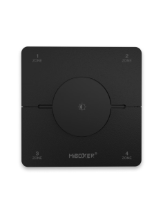 MiBoxer K0-S Telecomanda de Perete Rotativa 4 zone Monocolor/Dual White 2.4Ghz, Negru