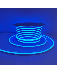 Banda LED Neonflex 2835 120LED/M, IP67, 8*16mm 220V la metru liniar Albastru