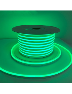 Banda LED Neonflex 2835 120LED/M, IP67, 8*16mm 220V la metru liniar Verde