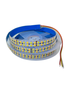 Banda LED CCT (Dual White) 2835 336led/m, 12V, IP20, 5 Metri
