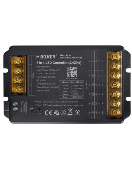 MiBoxer HR5 Controller LED 5in1 2.4GHz Iesire Max 30A
