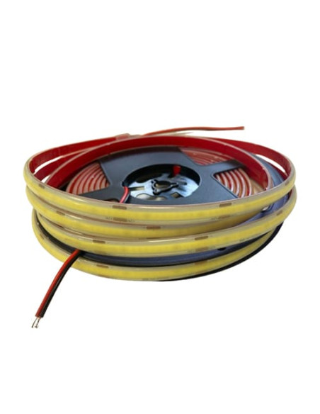 Banda LED COB Alb Rece 388LED/m, IP68, 24V, 10 Metri Submersibil