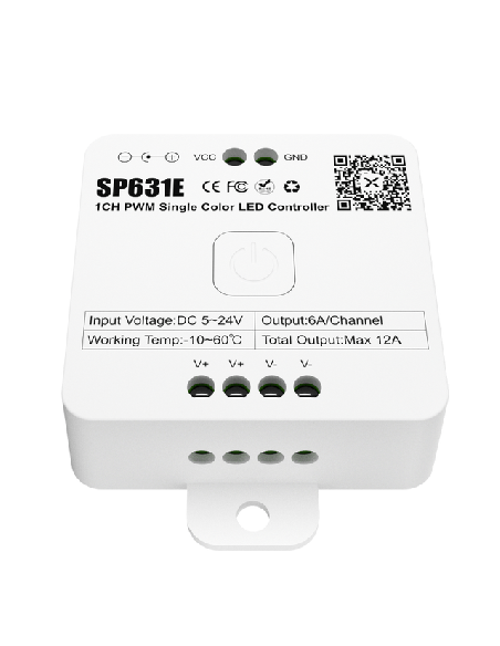 Controller Banda LED Monocolor SP631E 12A 5-24V