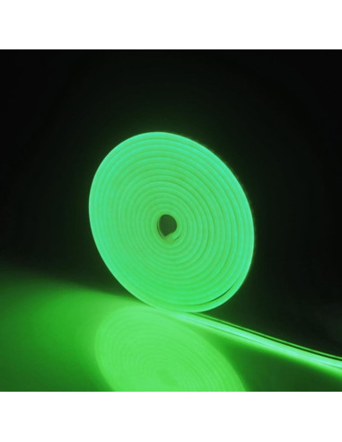 Banda LED Neonflex Verde 2835 120LED/M, IP67, 5*12mm 24V 1 Metru