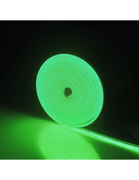 Banda LED Neonflex Verde 2835 120LED/M, IP67, 5*12mm 24V 1 Metru