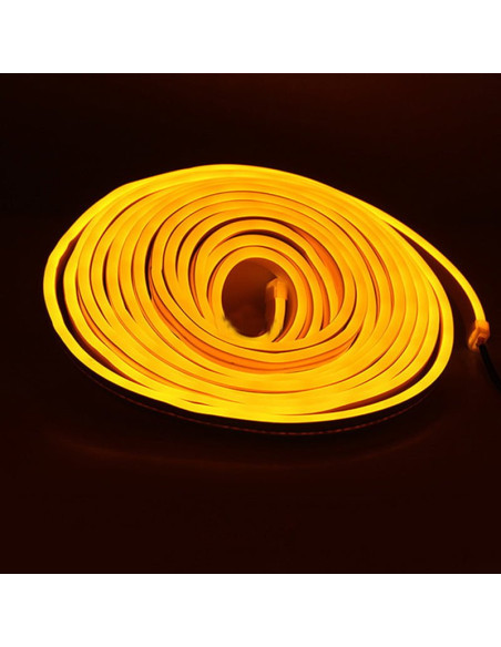 Banda LED Neonflex Portocaliu 2835 120LED/M, IP67, 5*12mm 24V 1 Metru