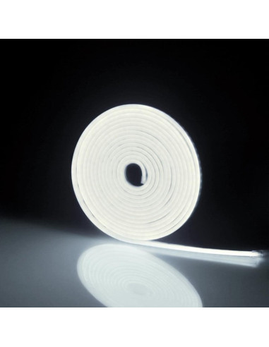 Banda LED Neonflex 2835 120LED/M, IP67, 5*12mm 12V la metru liniar Alb Rece