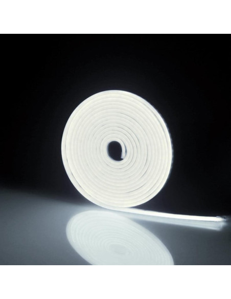 Banda LED Neonflex 2835 120LED/M, IP67, 5*12mm 12V la metru liniar Alb Rece