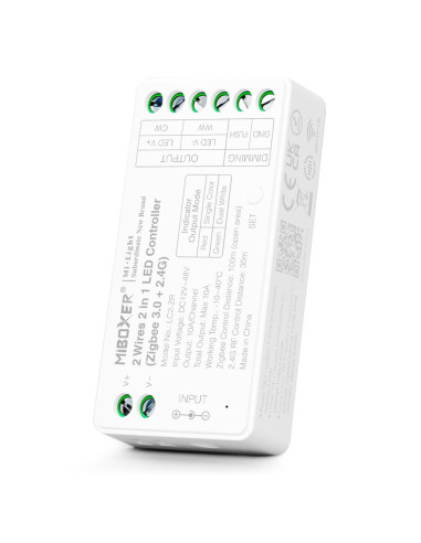 MiBoxer LC2-ZR Controller LED 2in1 2 fire Monocolor/Dual White 2 fire (Zigbee 3.0+ 2.4G)