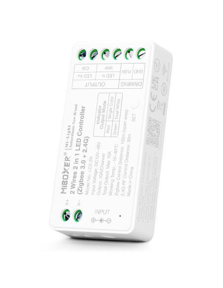 MiBoxer LC2-ZR Controller LED 2in1 2 fire Monocolor/Dual White 2 fire (Zigbee 3.0+ 2.4G)