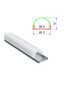 Profil Aluminiu Neincastrabil 19.5X14.9/12.4mm DL66934