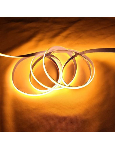 Banda LED COB Portocaliu 480led/M, IP20, 12V, 5 Metri